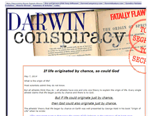 Tablet Screenshot of darwinconspiracy.com